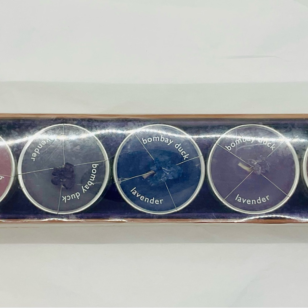 Lavender Scented 5 Candle Pots By Bombay Duck London New In Gift Box
